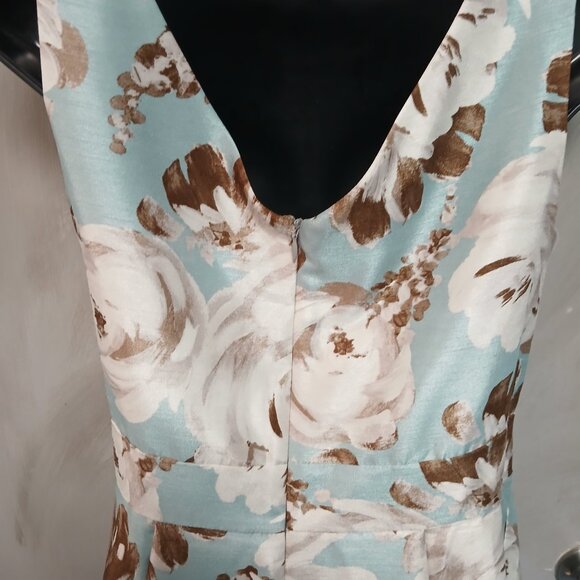 J.Howard Aqua Retro Floral Dress - Picture 10 of 10